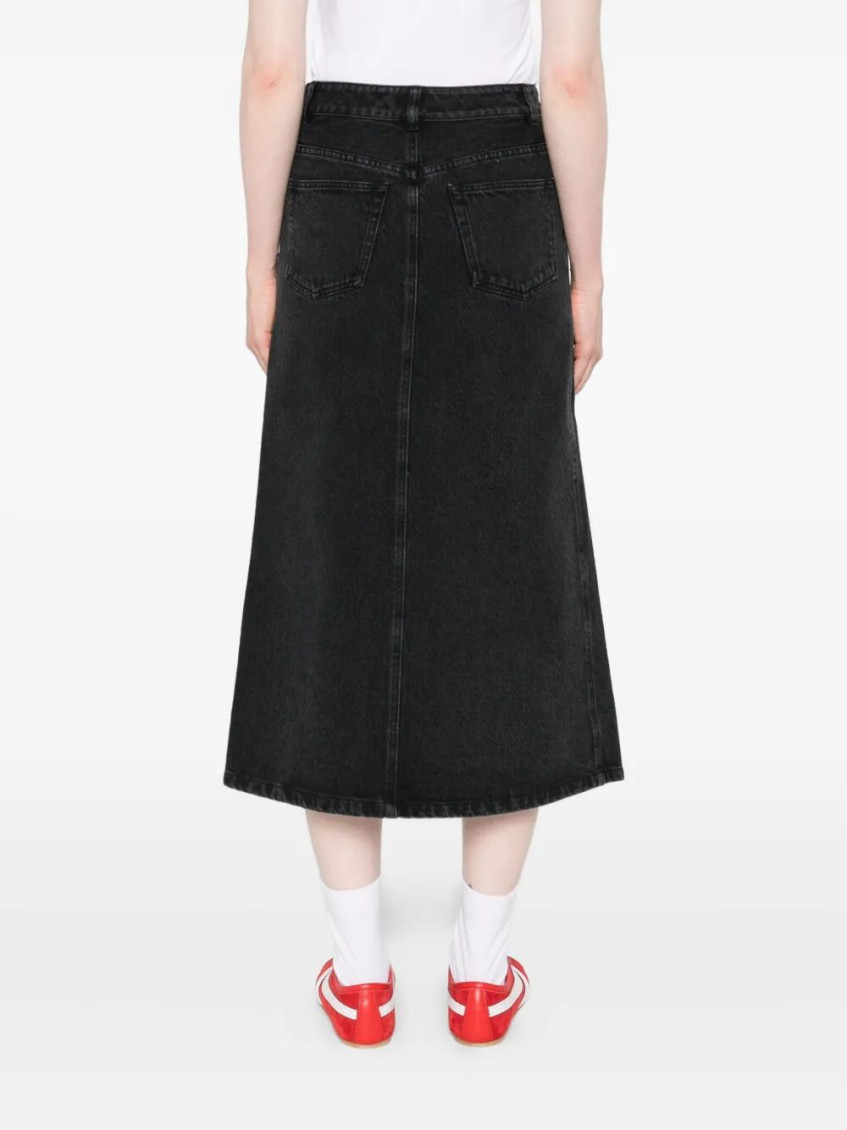 A. P.C. Georgia Denim Midi Skirt