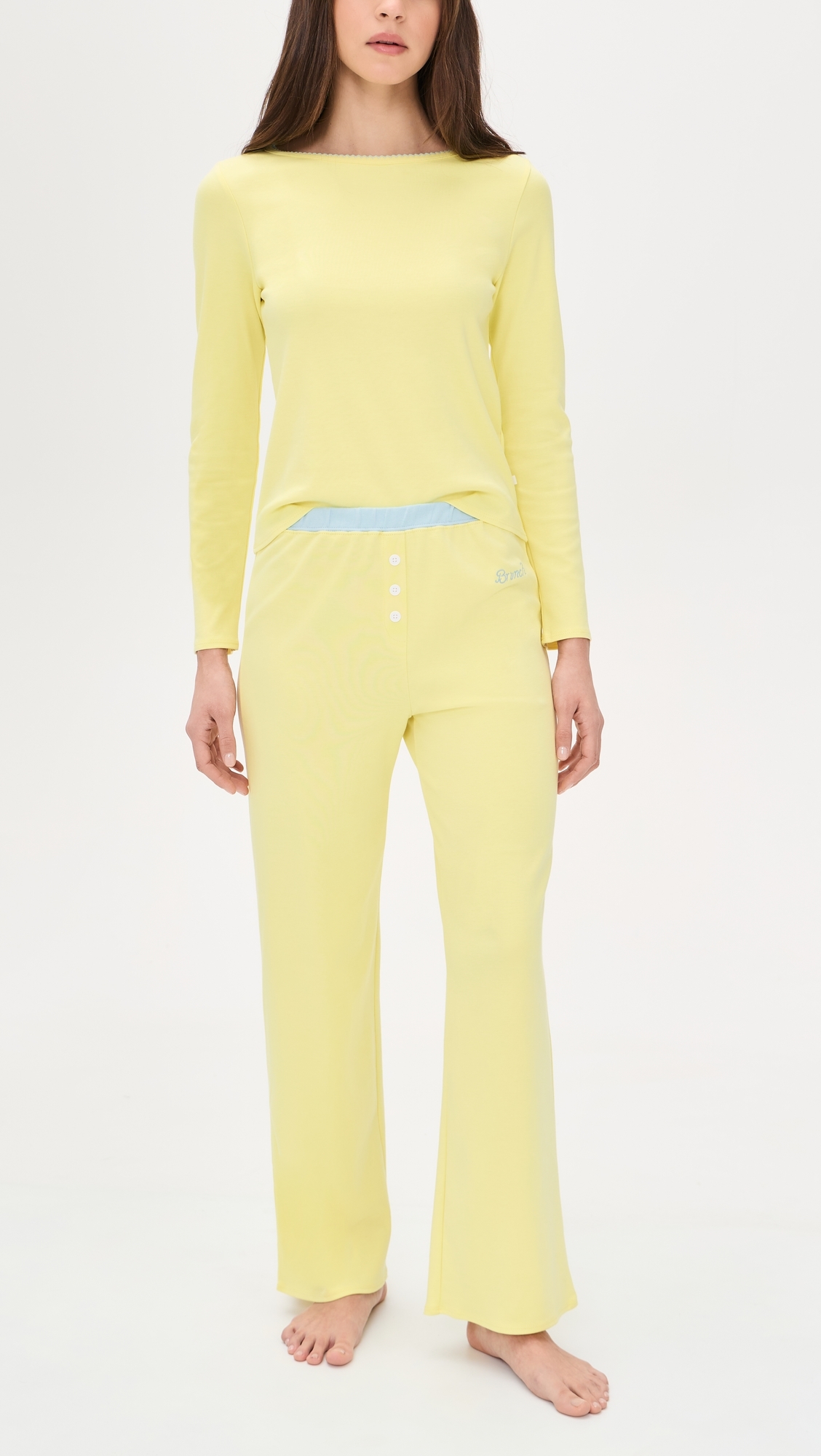 Cozy Brunch Pajama Set Sunshine Yellow