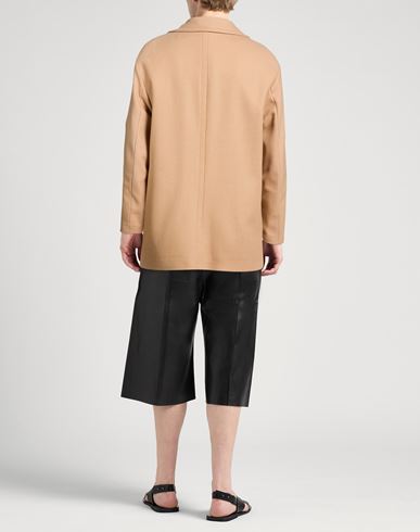 Hevò Man Coat Beige Size 36 Virgin Wool, Polyamide