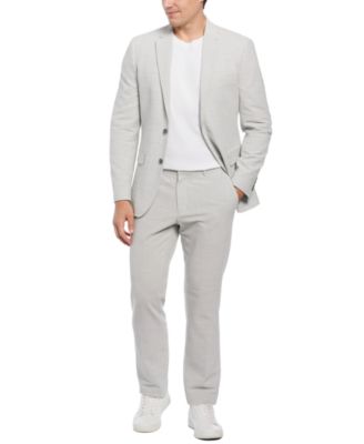 Mens Slim Fit Seersucker Suit