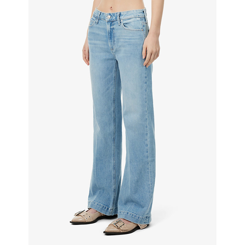 Womens Leela Serena Straight-leg Mid-rise Jeans