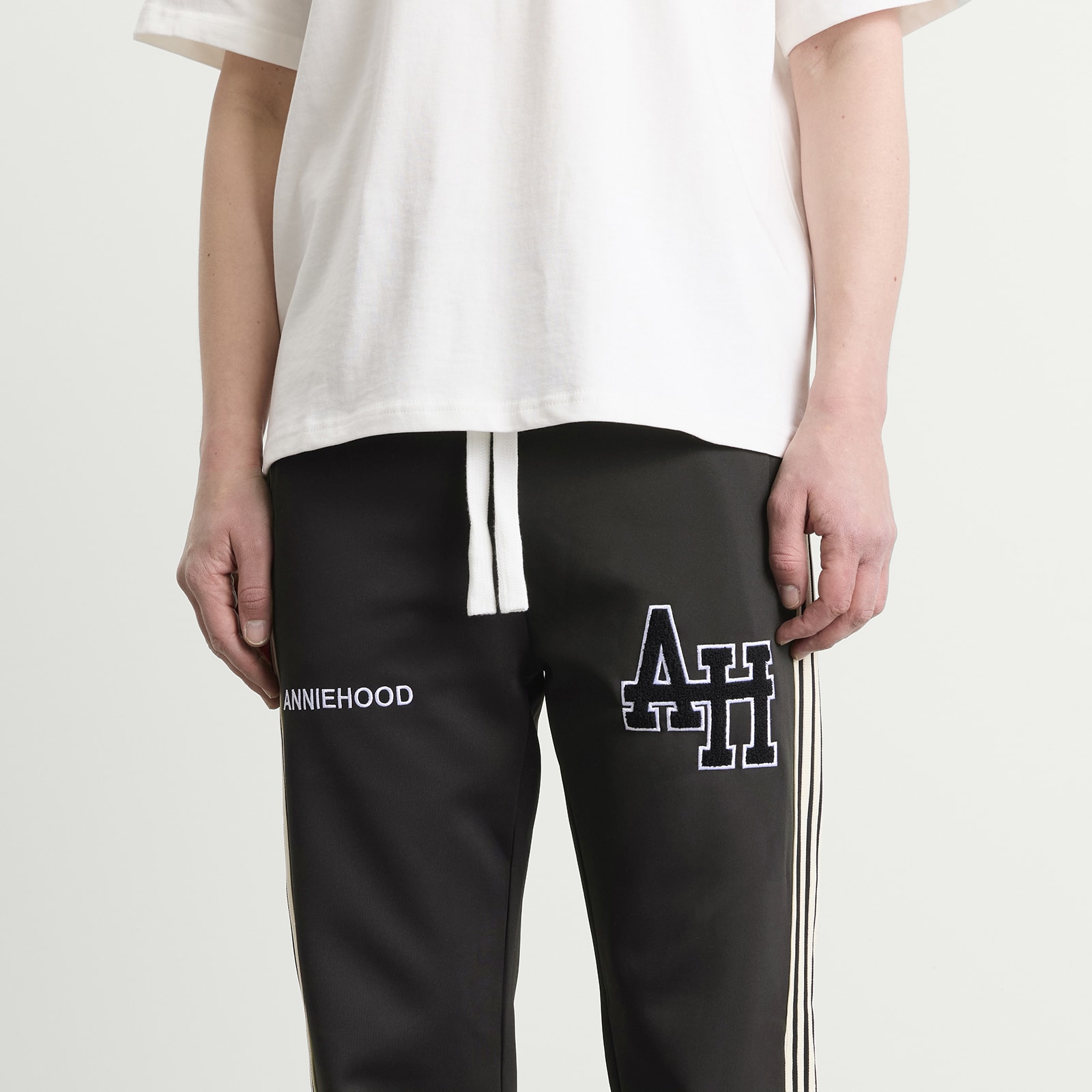 Men's College Track Pants Black