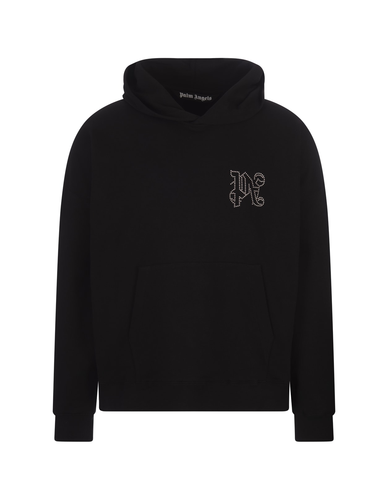 Logo-embellished hoodie - Black