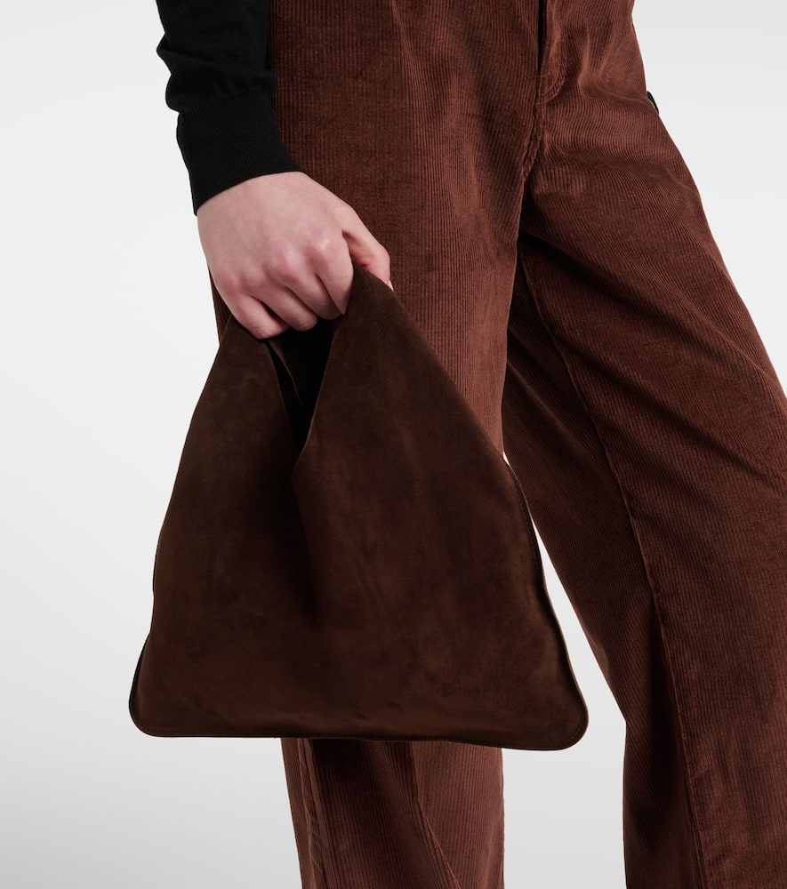 Bindle Small suede tote bag