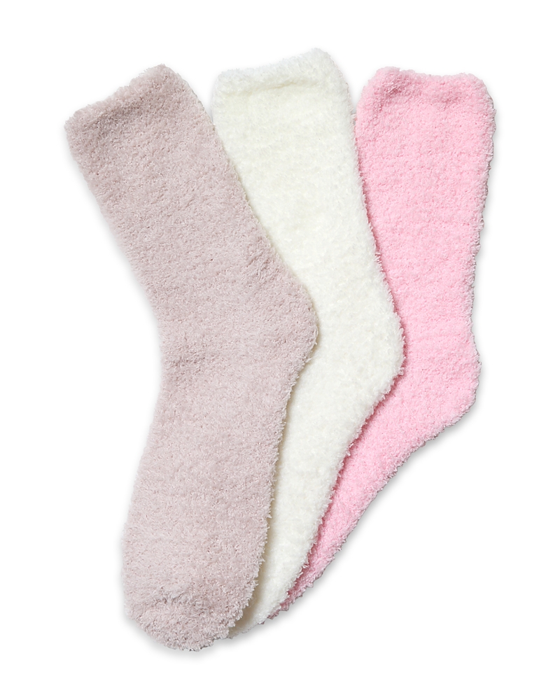 Plush Cozy Socks, Pack of 3