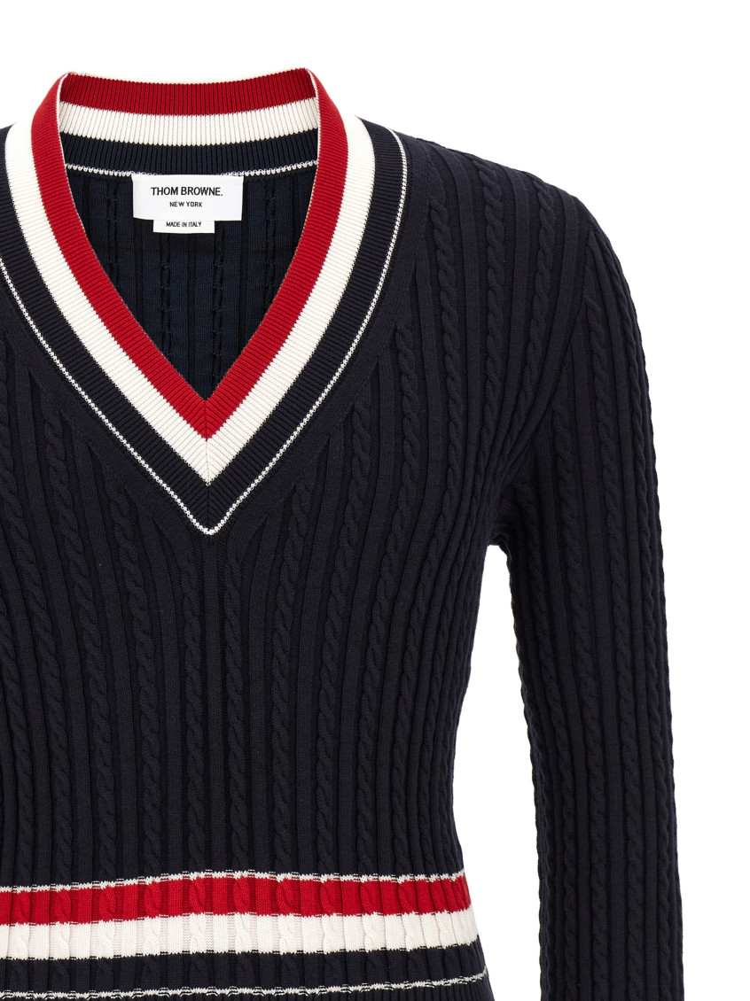 Rwb Intarsia Sweater Sweaters And Cardigans Blue