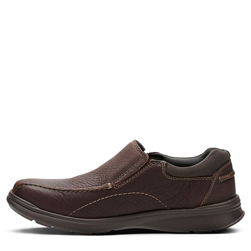 Men's Cotrell Step Slip On Shoes (Brown Oily Leather)