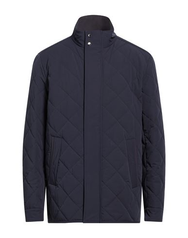 Man Puffer Navy Size L Polyester, Elastane