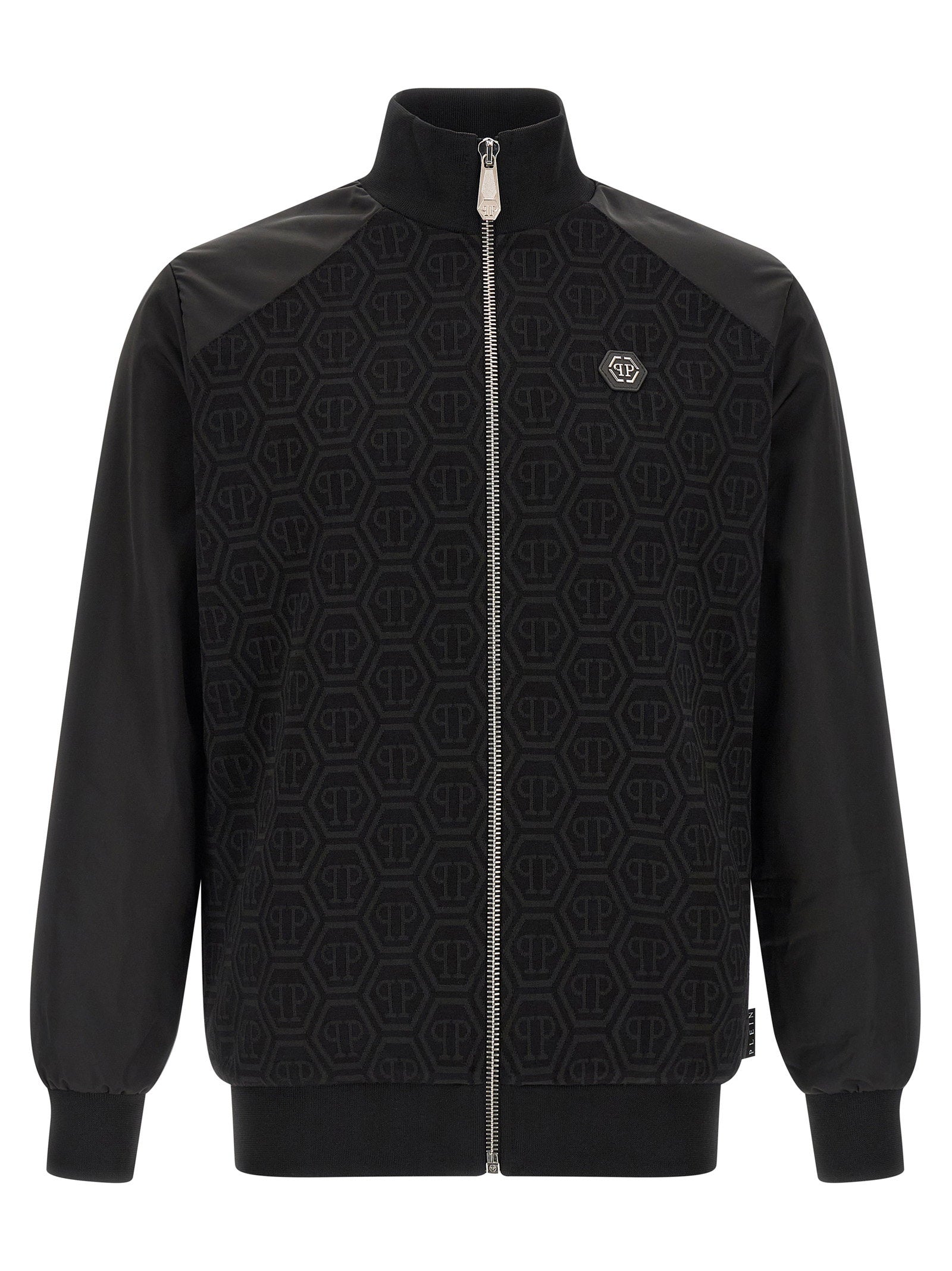 Monogram Jacquard Sweatshirt — Black