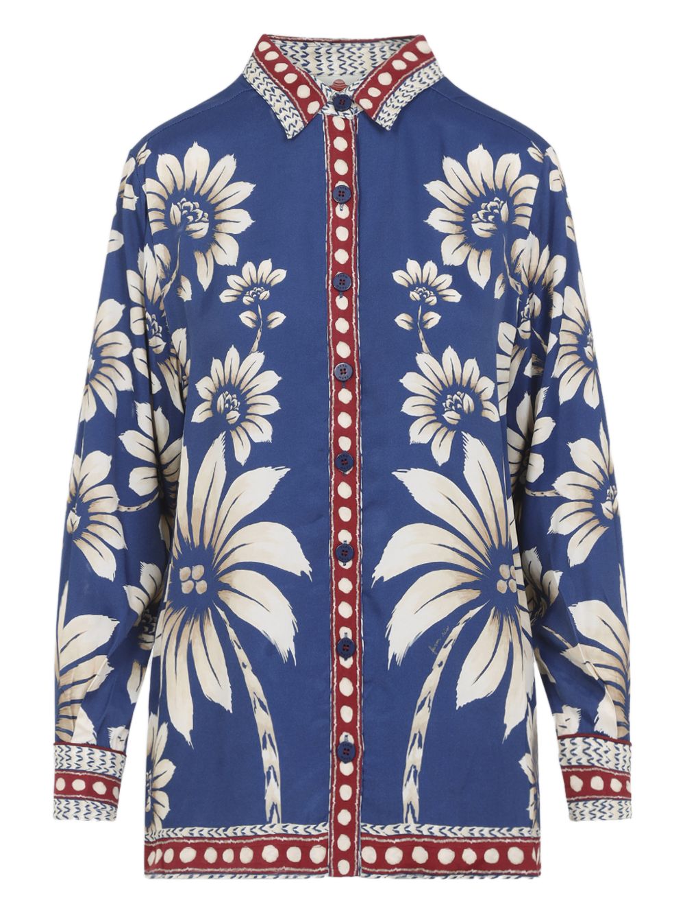 Luna Floral Button-Up Shirt for Women