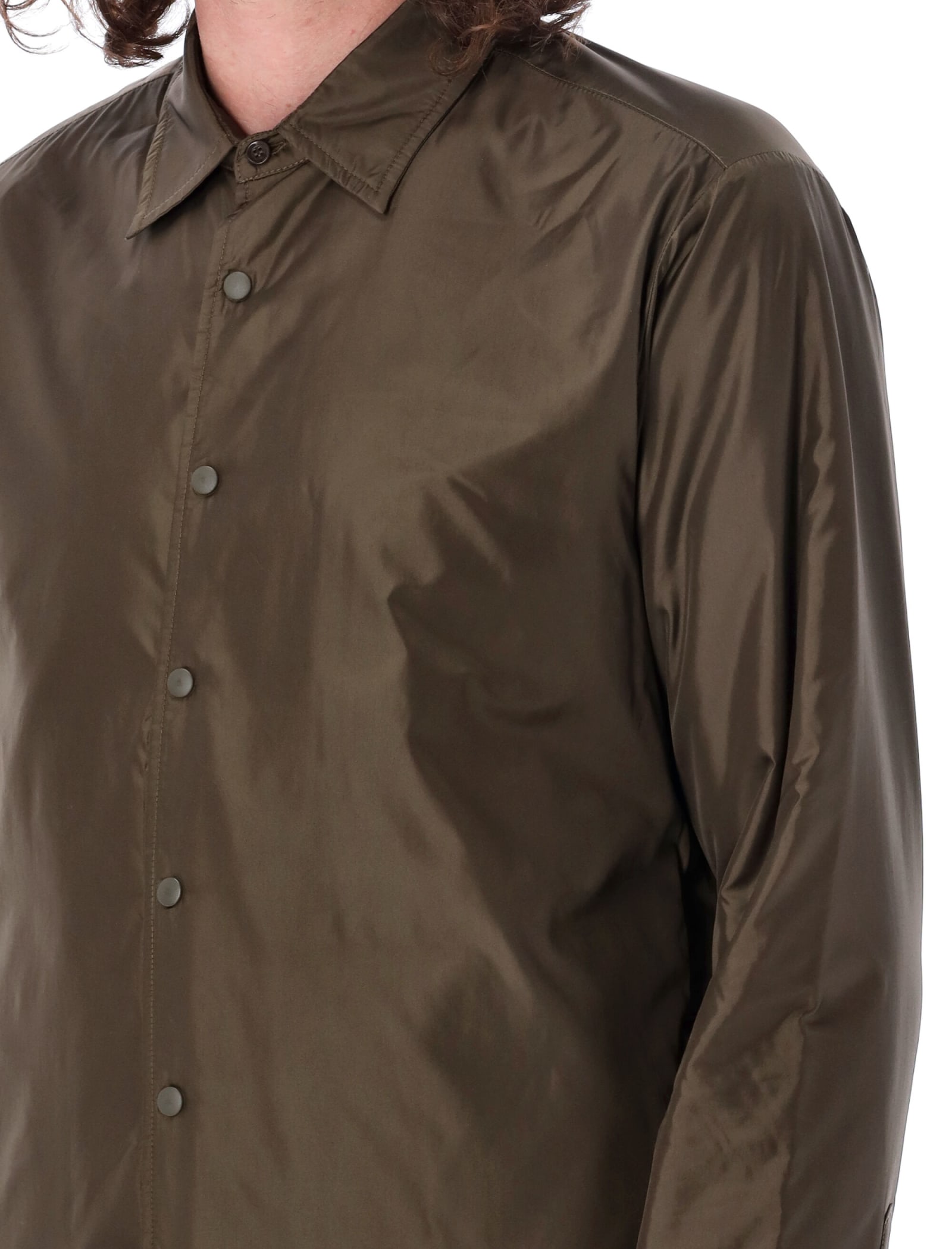Button-up padded shirt