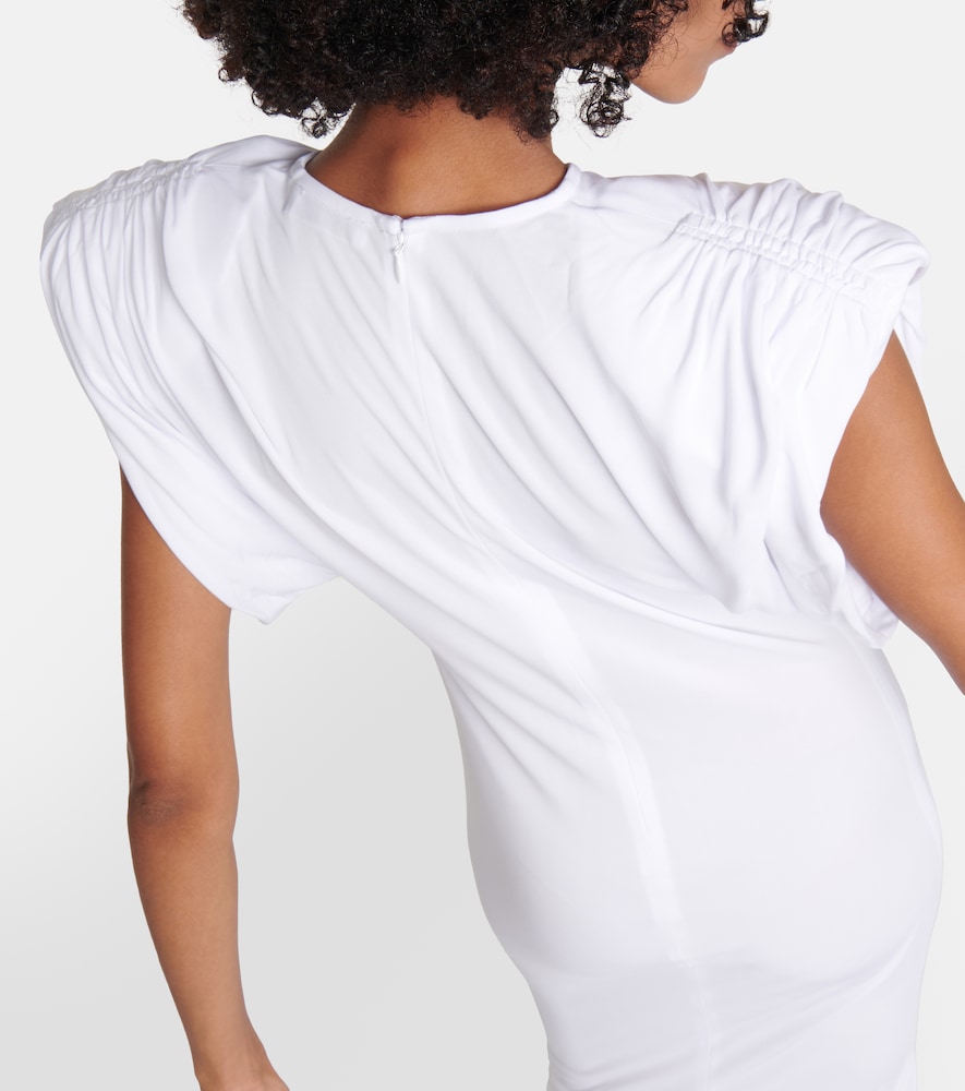 Ruched jersey maxi dress