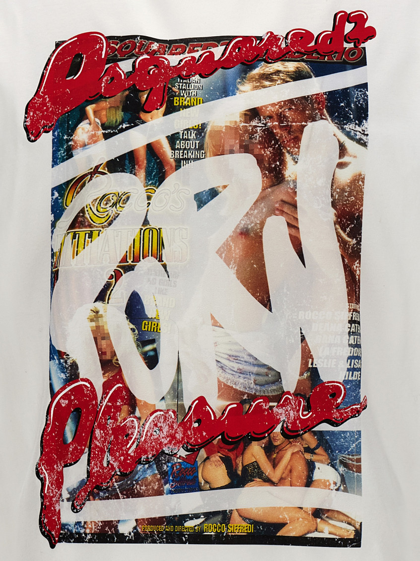 -Rocco T Shirt Bianco-Uomo