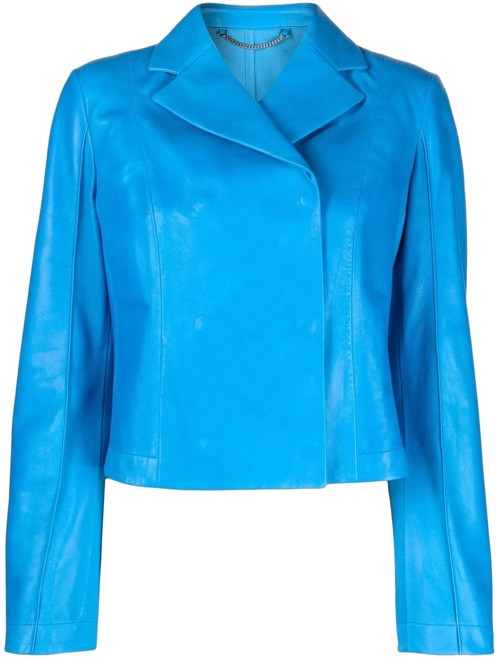 Leather Jacket — Blue