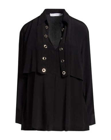 Woman Top Black Size 6 Acetate, Silk