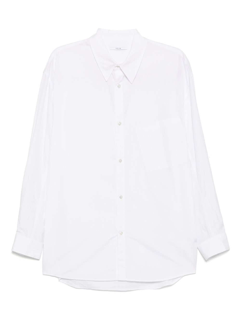 Attachment cotton shirt - White