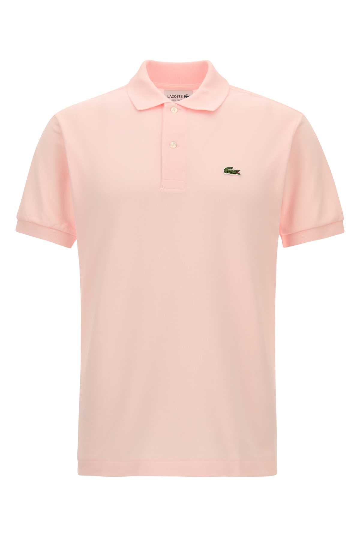 Pique Polo Shirt — Pink