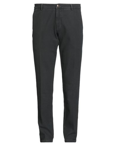 Man Pants Navy Size 46 Cotton, Elastane