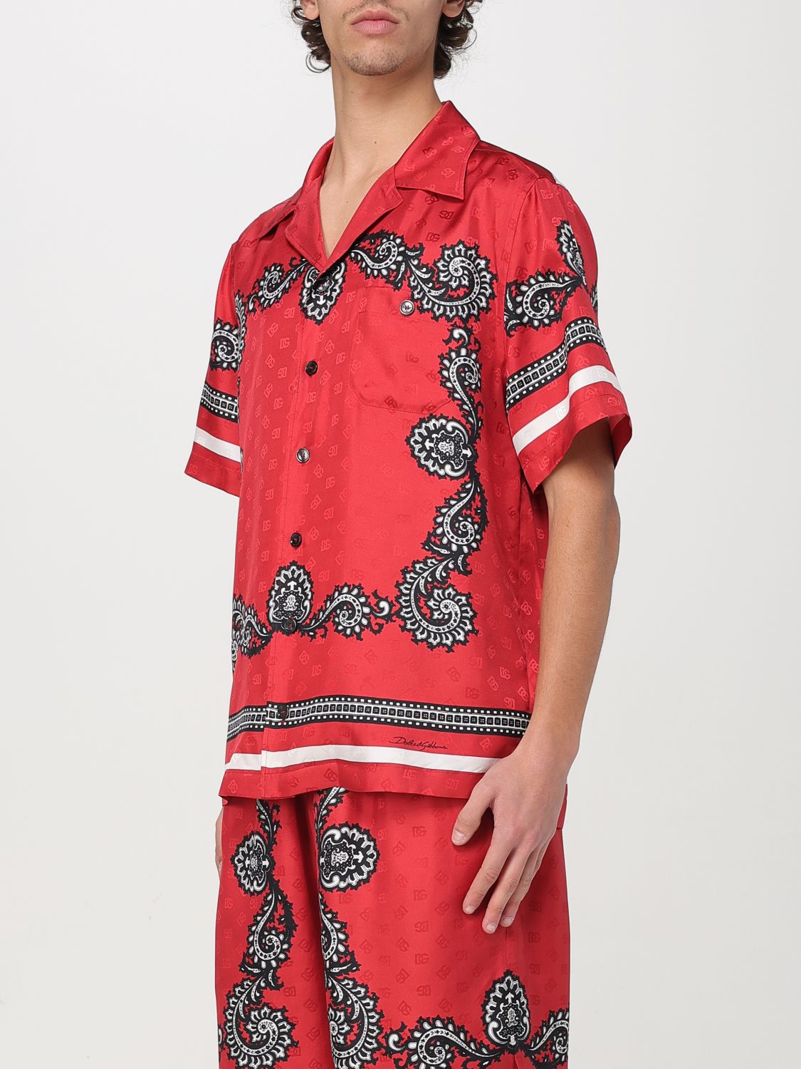 Bandana-print shirt - Red