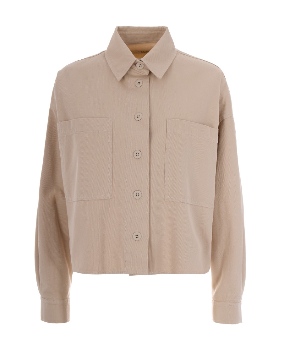 Beige Relaxed Solid Shirt