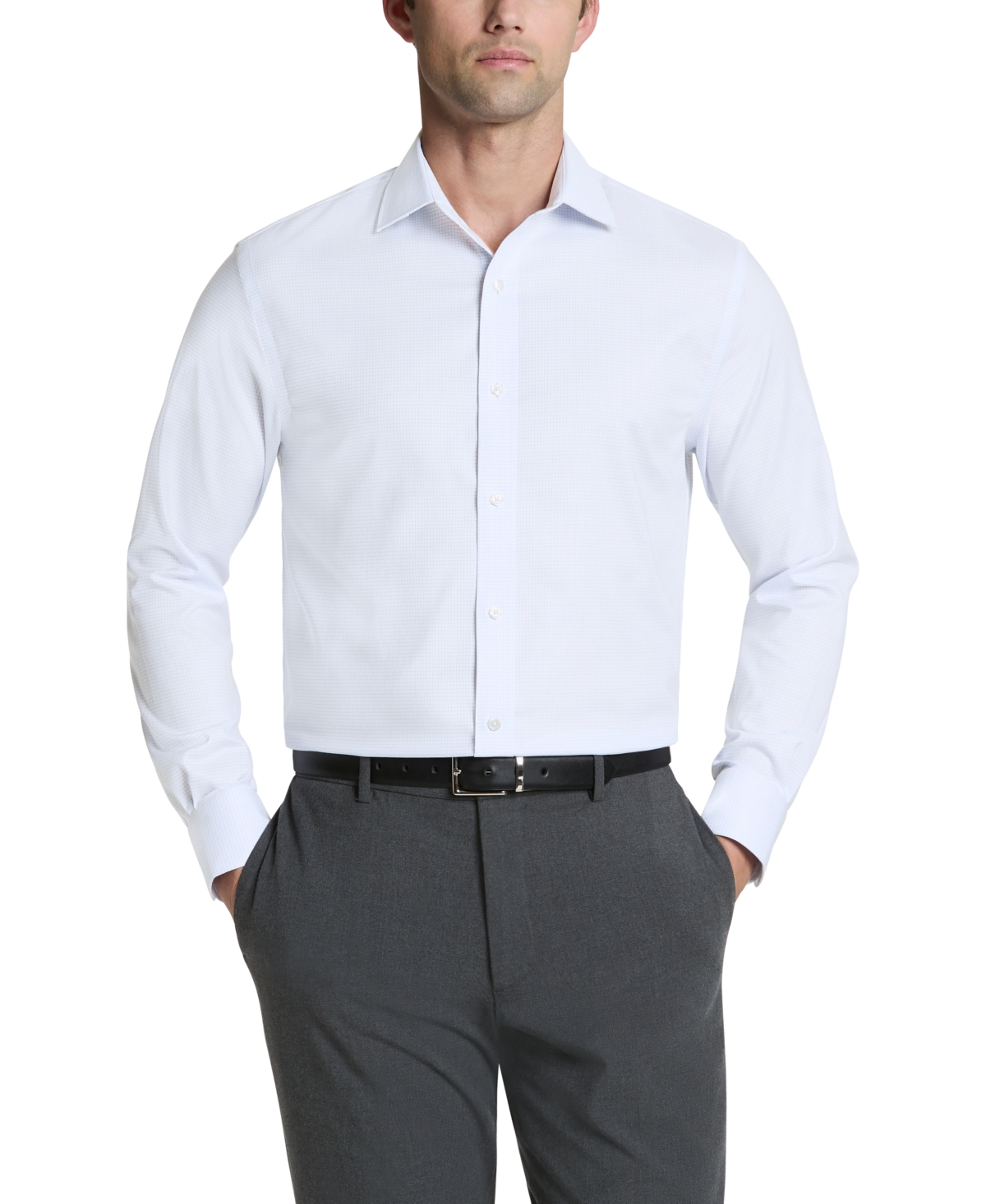 Men's Slim-Fit Dress Shirt - Blue