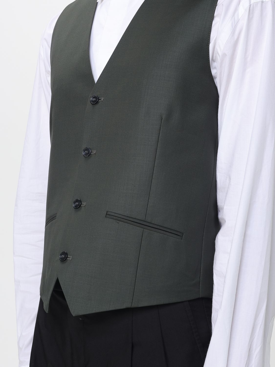 Suit Vest Men color Green