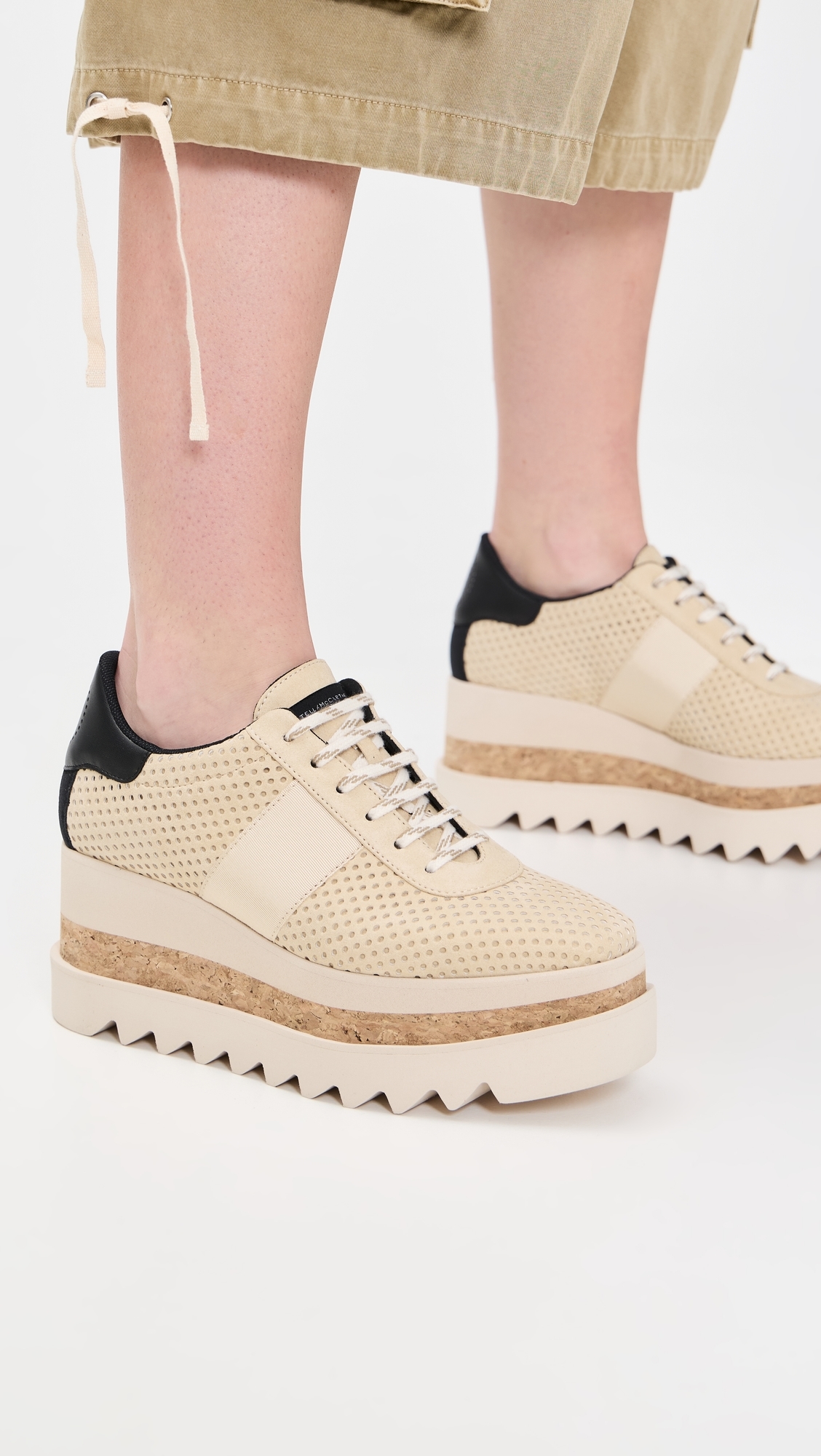 Stella McCartney Sneakelyse Alter Suede Sneakers Dust