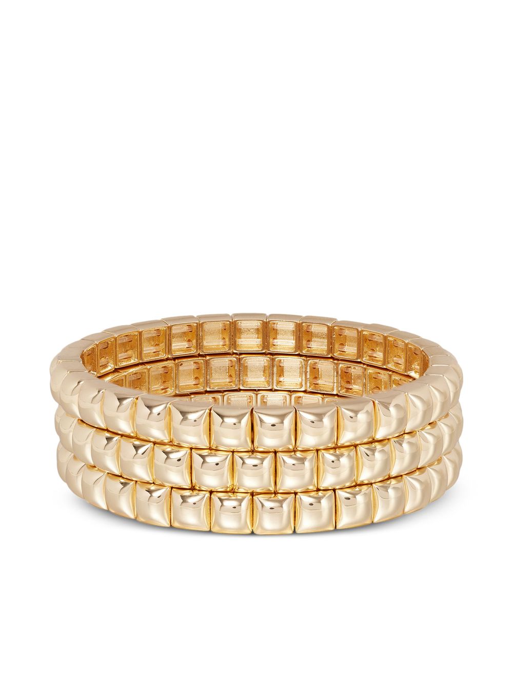 Mini Square Stud bracelet - Gold
