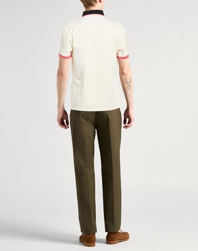 International Man Polo shirt Cream Size 3XL Cotton