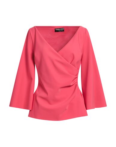 Woman Top Coral Size 10 Polyamide, Elastane