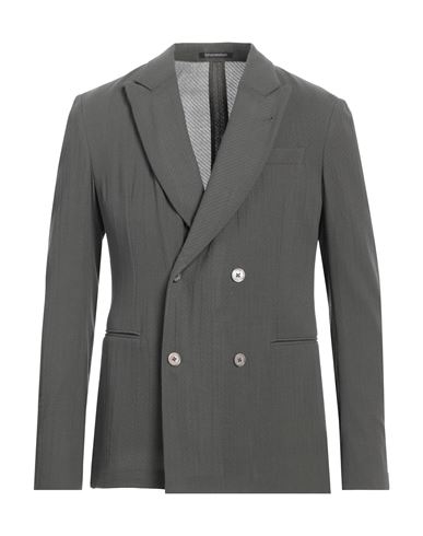 Man Blazer Military green Size 38 Virgin Wool