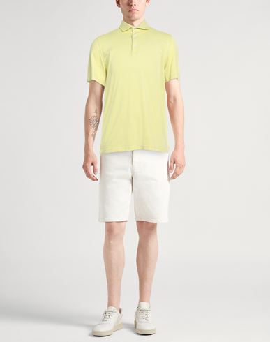 Man Polo shirt Lime green Size 40 Organic cotton