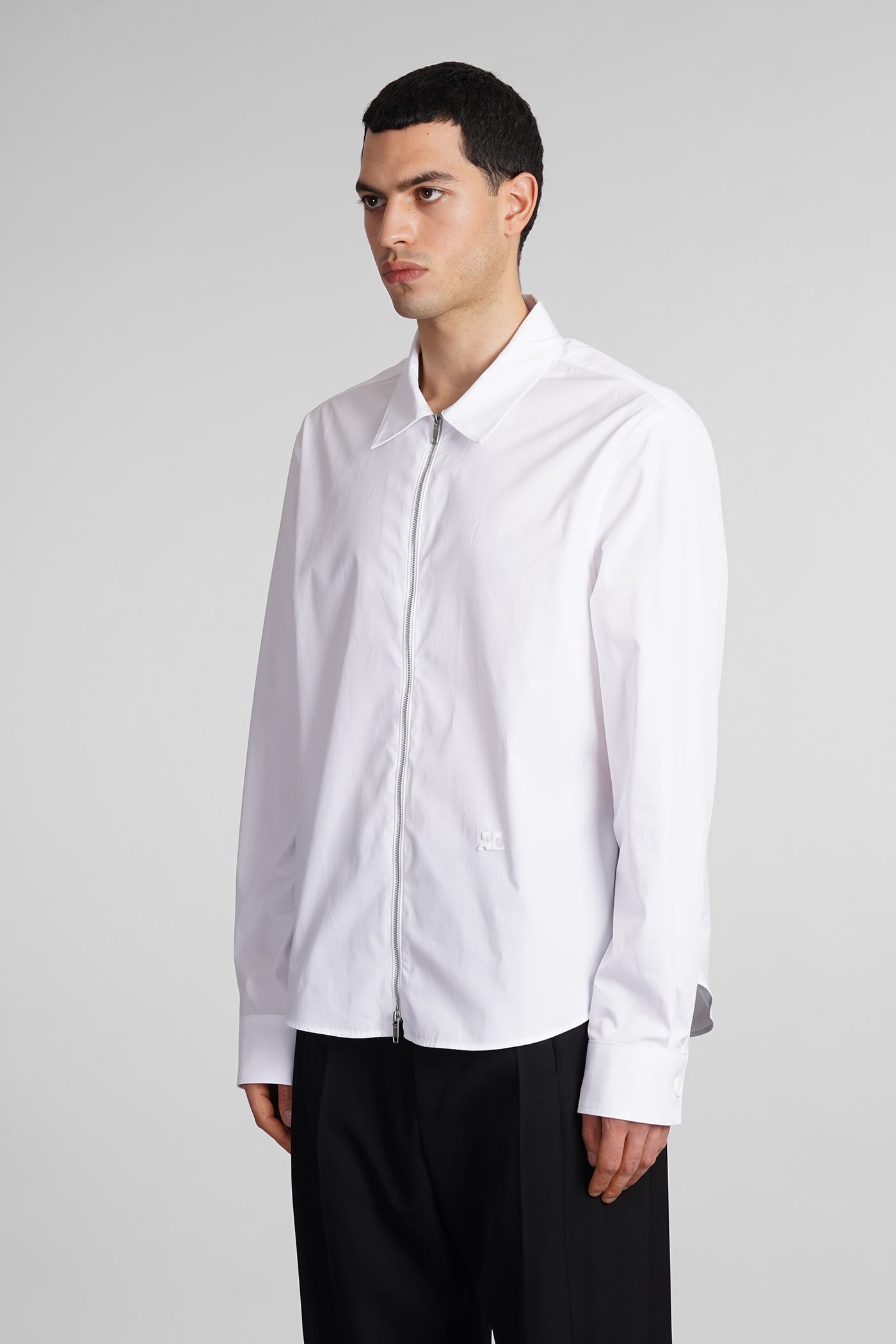 Shirt In White Cotton