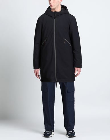 Man Coat Midnight blue Size M Polyamide, Elastane