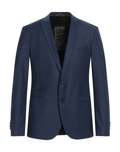 Drykorn Man Blazer Slate blue Size 40 Polyester, Wool, Elastane