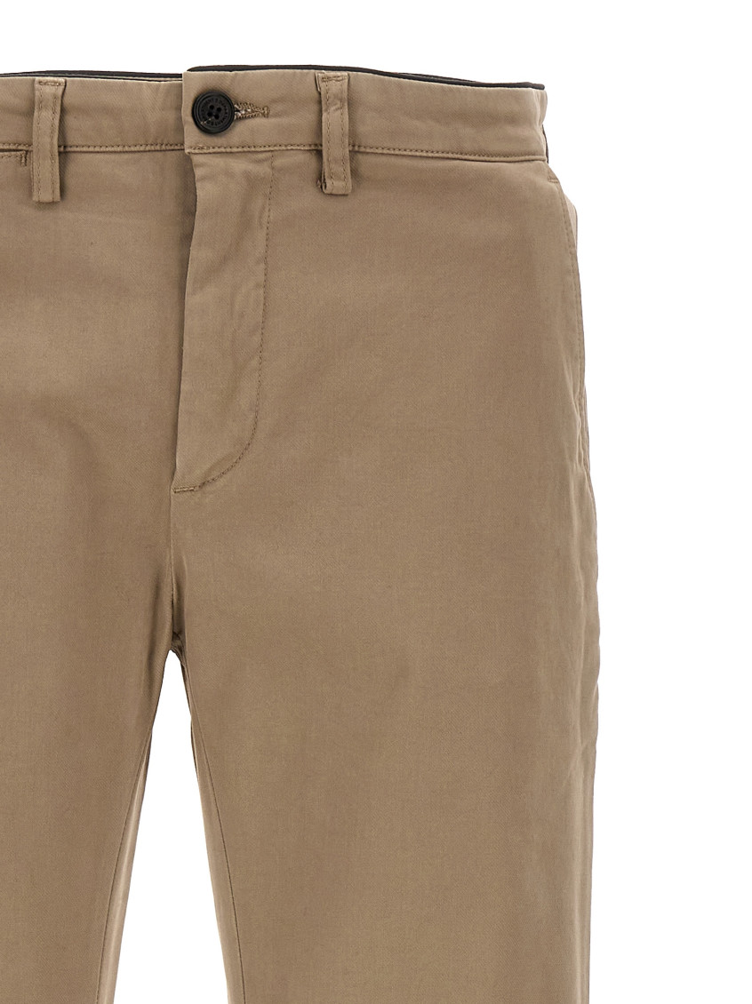-Mike Pantaloni Beige-Uomo
