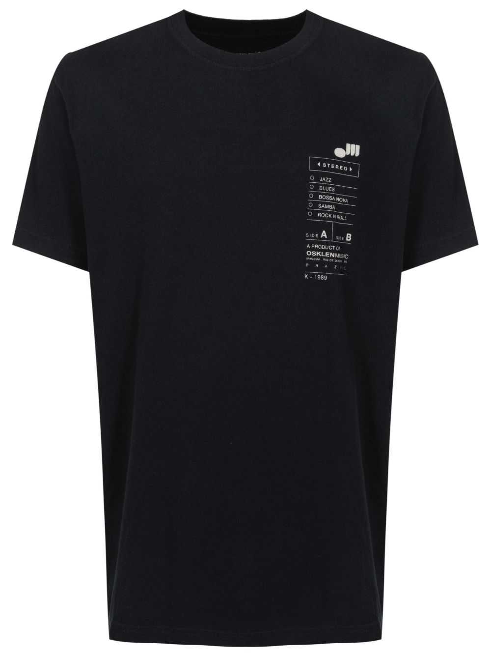 Vintage Record-Label cotton T-shirt - Black