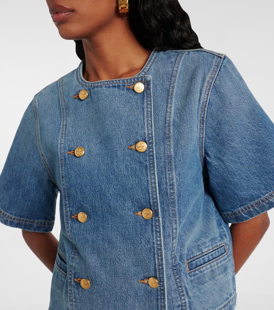 Serge denim top