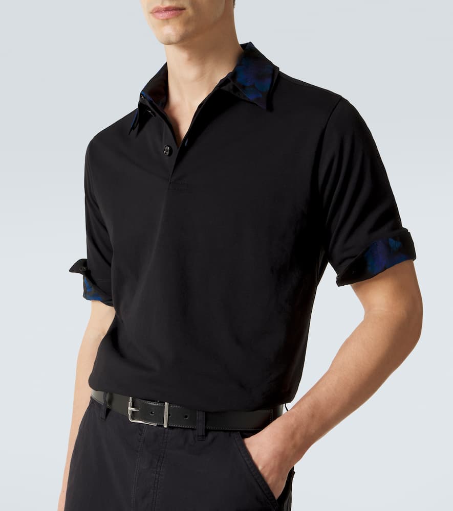 Cotton jersey polo shirt