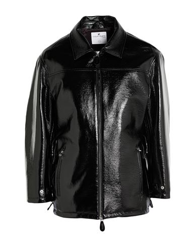 Courrèges Woman Jacket Black Size M Cotton, Polyurethane, Elastane