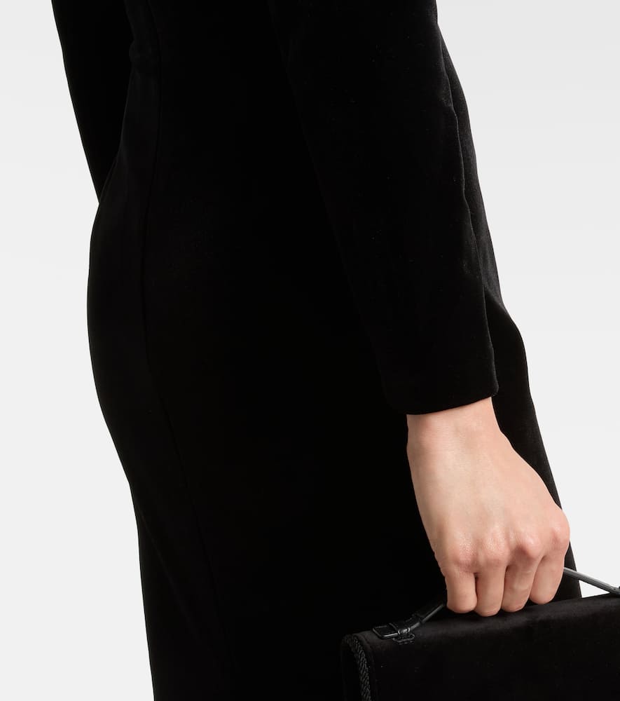 Velvet maxi dress