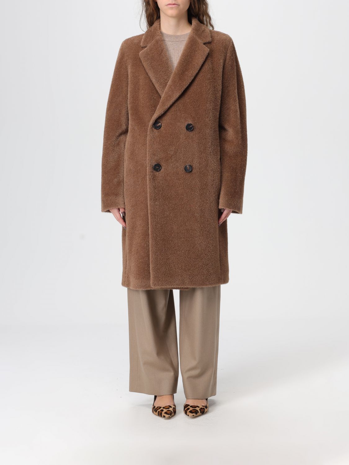 Coat Woman color Camel