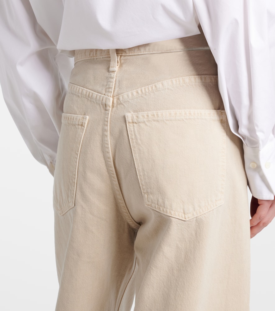 Low Curve mid-rise barrel-leg jeans