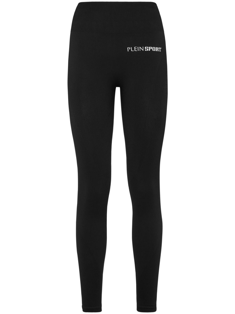 Logo-print leggings - Black