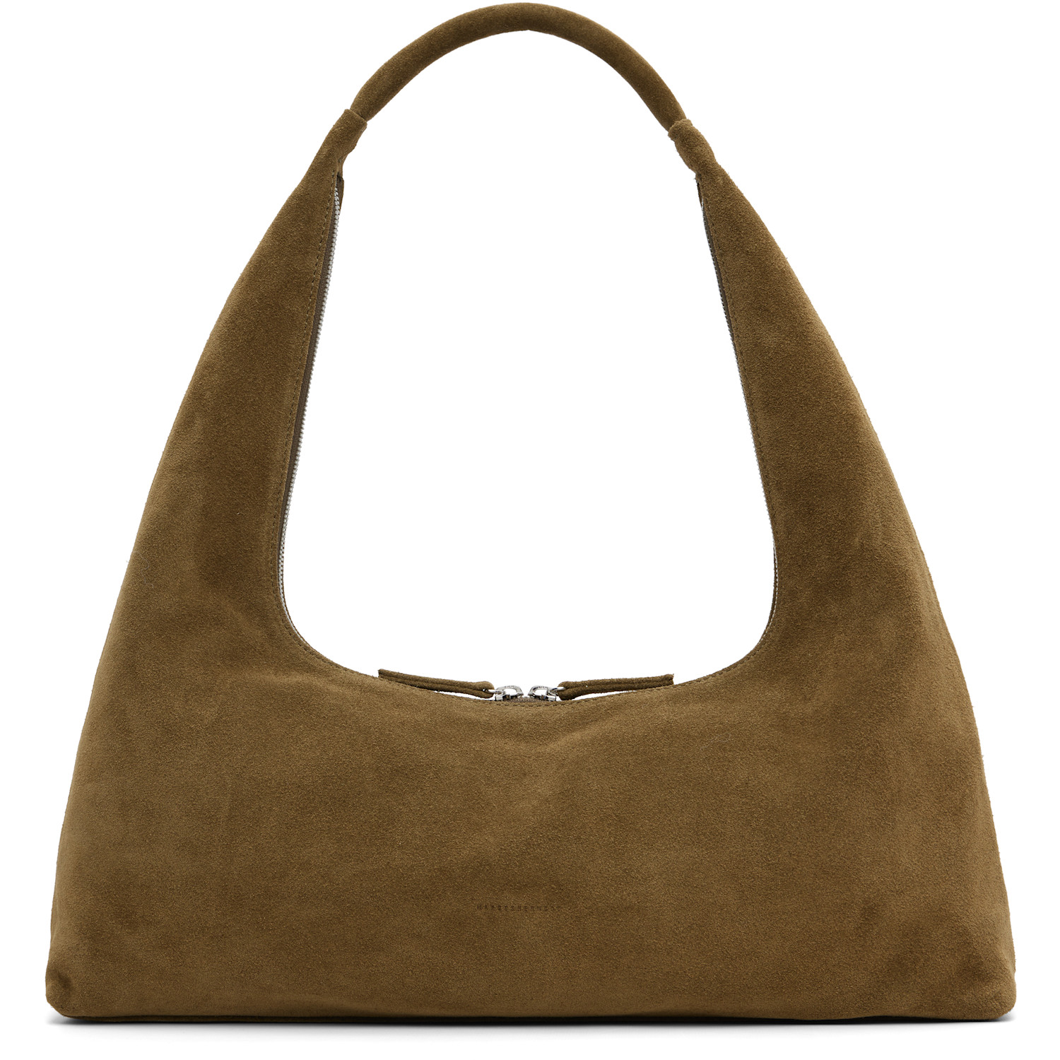 Khaki Suede Large Bag