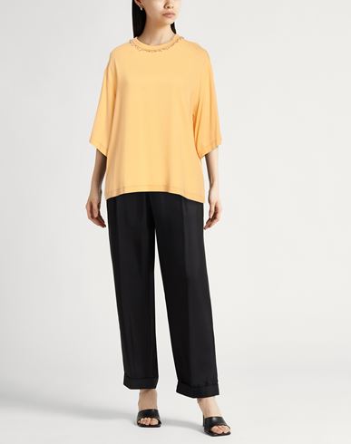 Fabiana Filippi Woman Top Apricot Size 10 Viscose, Elastane, Nylon, Glass, Resin