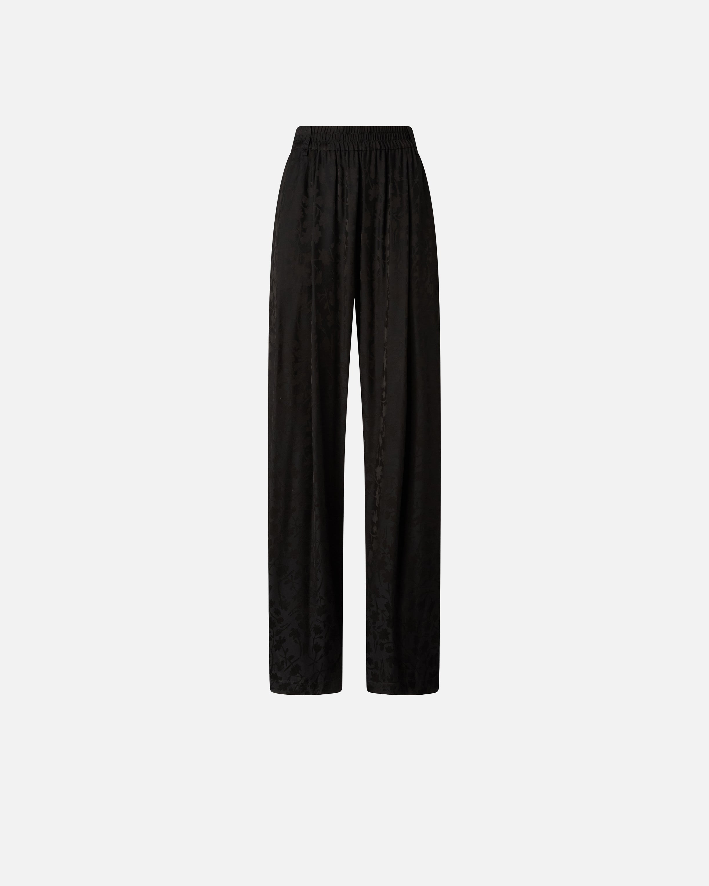 Floral jacquard trousers - 36