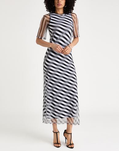 Woman Maxi dress Black Size M Polyamide, Elastane