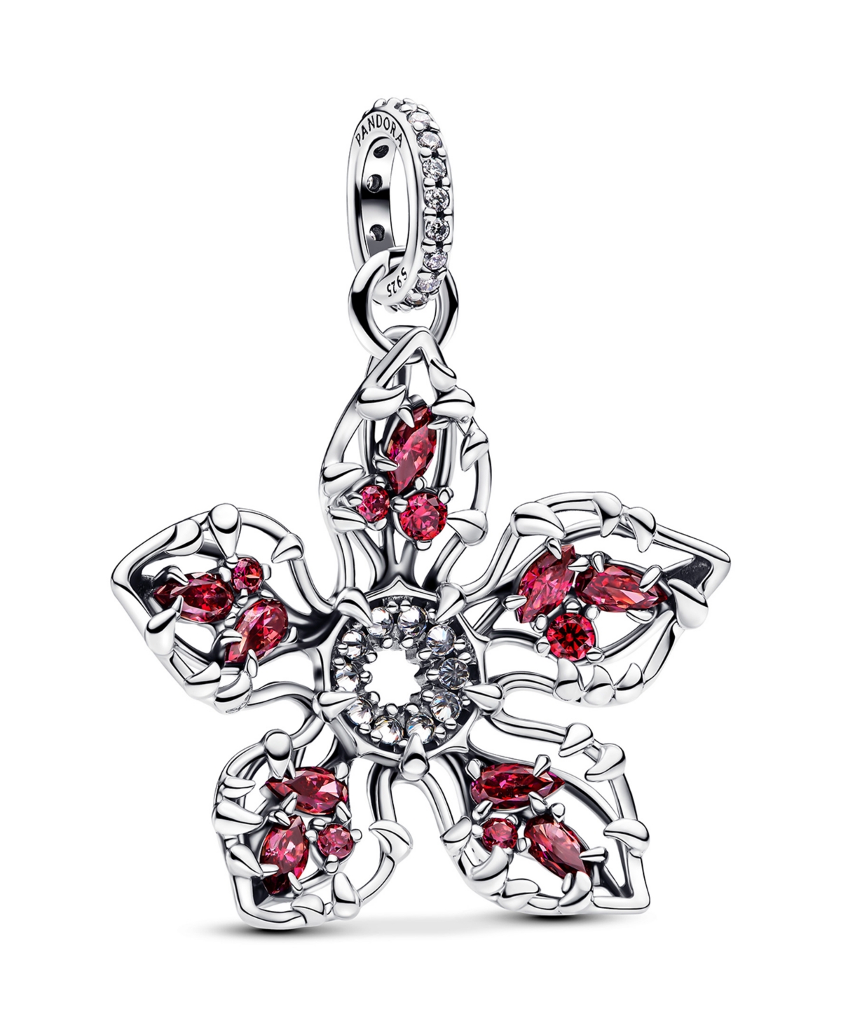 Stranger Things Demogorgon Large Dangle Charm - Sterling Silver