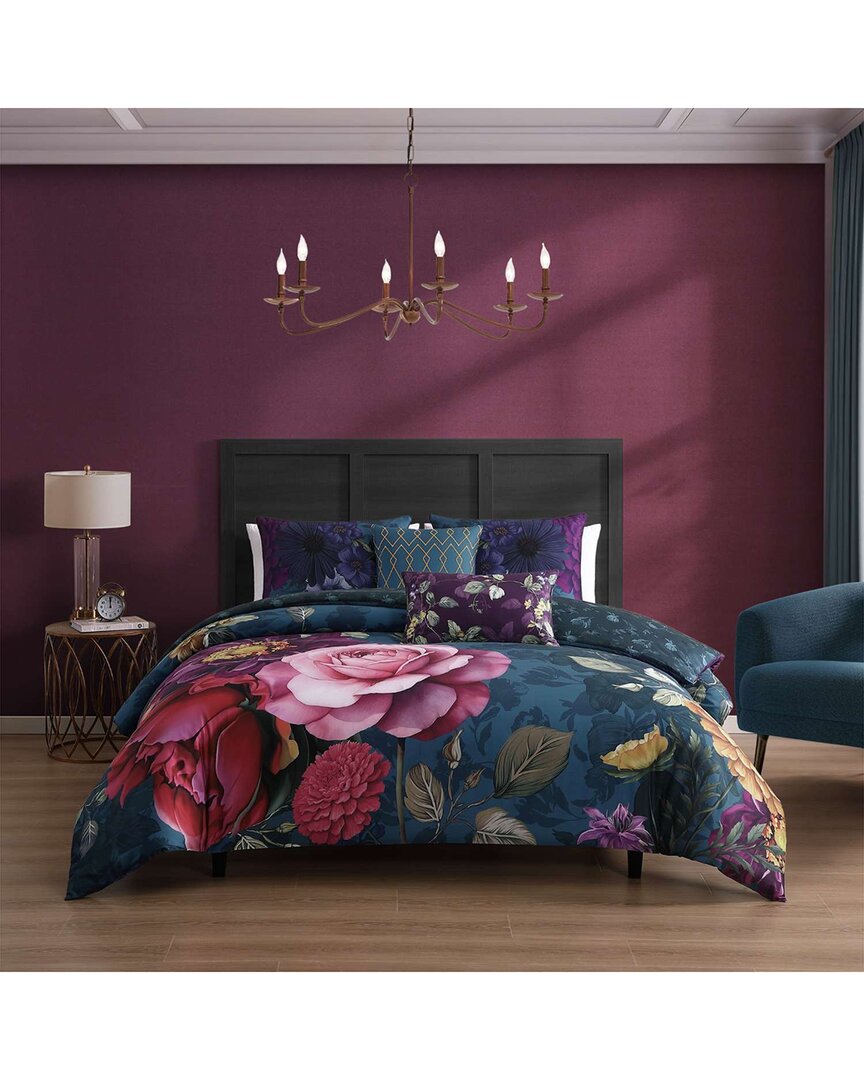 220 Thread Count Vibrant Flora Reversible Comforter Set
